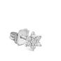 Diamond Flower Stud Earring