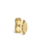 Faceted Gold Marquise Stud Earring
