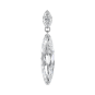 Marquise and Floating Lance Diamond Stud Earring