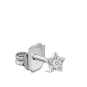Diamond Solitaire Star Stud Earring