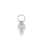 Floating Diamond Plume Charm