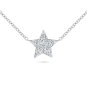 11mm Invisible Set Diamond Star Necklace