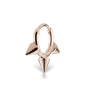 Triple Short Spike Hoop Earring