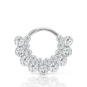 Invisible Diamond Apsara Hoop Earring