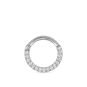 Diamond Horizontal Eternity Hoop Earring