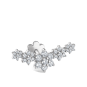 Five Flower Garland Diamond Threaded Stud Earring