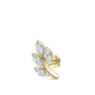 Diamond Vine Threaded Stud Earring Yellow Gold 10.5mm A Direction