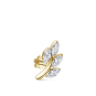 Diamond Vine Threaded Stud Earring Yellow Gold 10.5mm B Direction