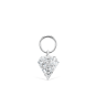 Invisible Set Diamond Silhouette Charm