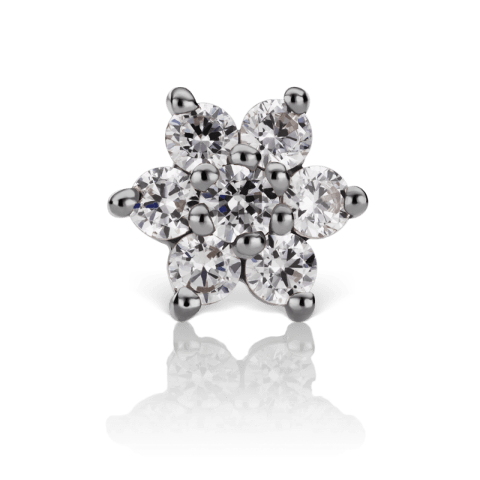 Diamond Flower Nostril Screw