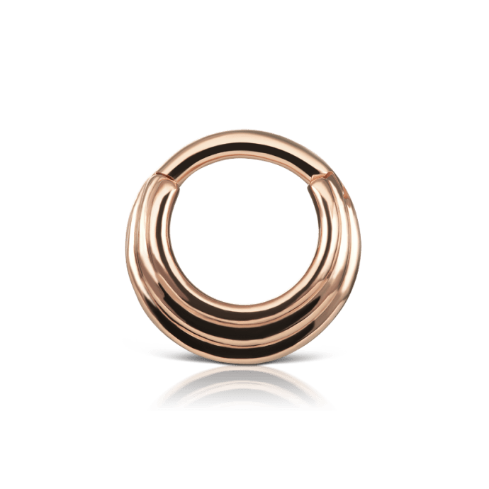 Hiranya Hoop Earring Rose Gold 6.5mm 16 Gauge = 1.3mm