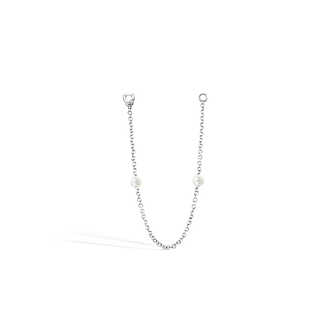 Double Pearl Chain Connecting Charm