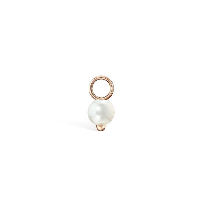 Pearl Charm Rose Gold 3mm