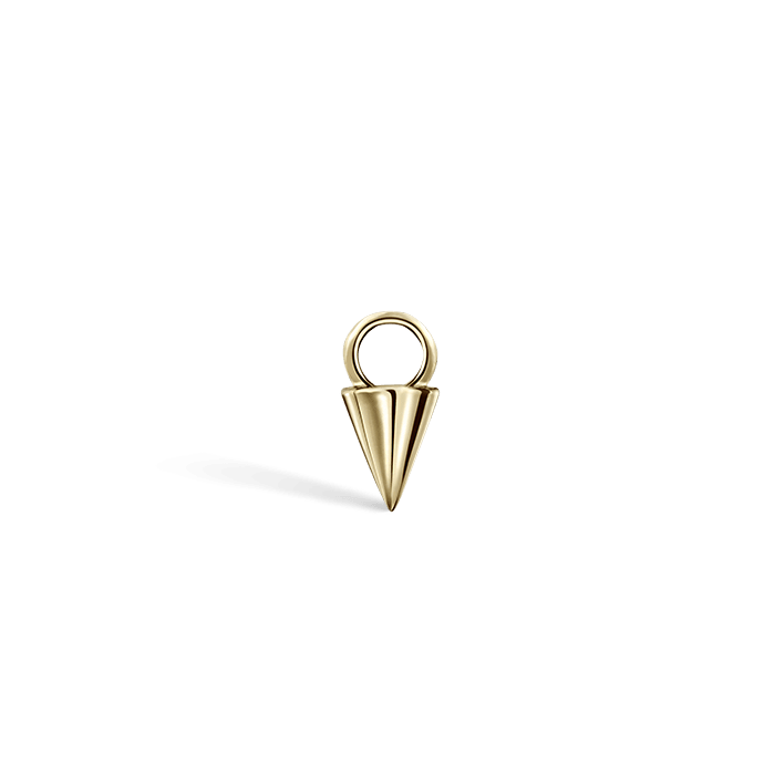 Small Spike Charm Yellow Gold