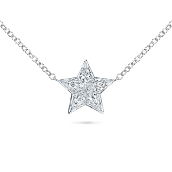 11mm Invisible Set Diamond Star Necklace