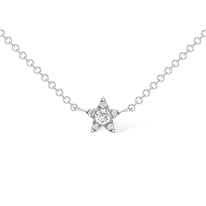 5.5mm Diamond Star Necklace