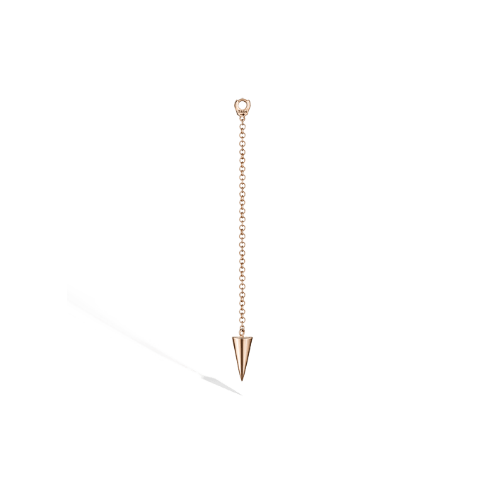 Pendulum Charm with Long Spike Rose Gold 40mm