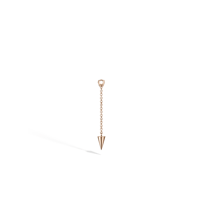 Pendulum Charm with Short Spike Rose Gold 20 mm