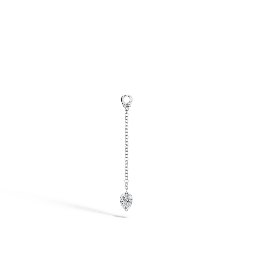 Pendulum Charm with Pear Diamond