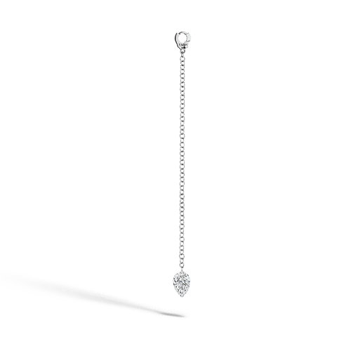 Pendulum Charm with Pear Diamond White Gold 40mm